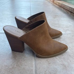 Abound Maya Mule Heels | Size 7 | Tan Brown